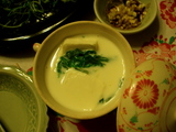 豆乳と豆腐のスープ