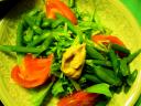 京菜とインゲンの生野菜